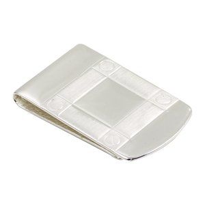 Sterling Silver 925 Rhodium Plated Wide Money Clip
